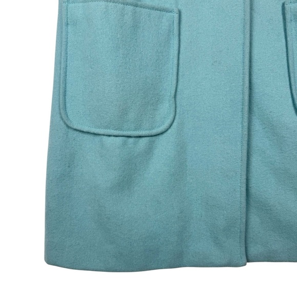 Mossimo Tiffany Blue Pea Coat Size Medium Wool blend - Picture 3 of 7